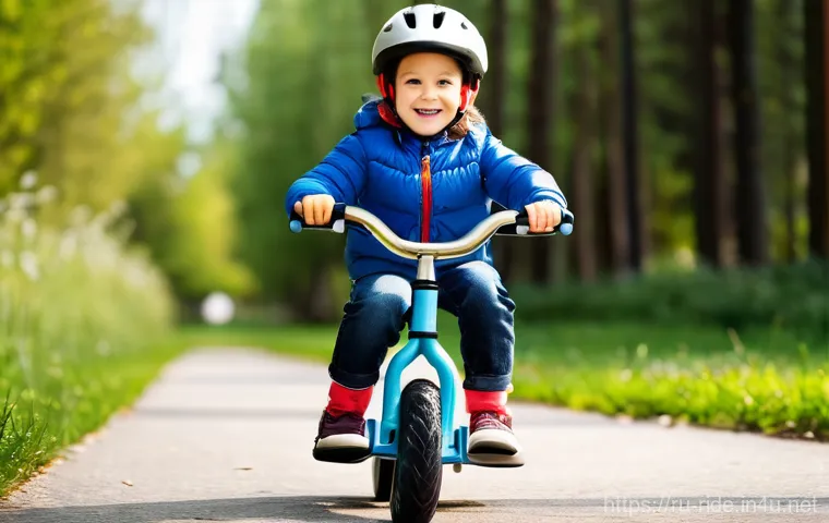 승용완구 연령 제한 정보 - **Joyful Toddler on a Ride-On Toy**: A cheerful toddler, approximately 12-18 months old, with bright...