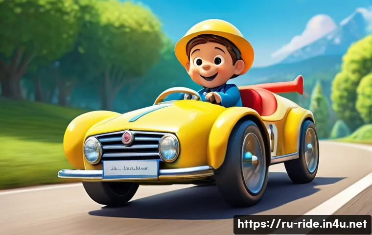 승용완구 스토리텔링 마케팅 - **Prompt 1: The Speedy Little Adventurer**
    "A cheerful 6-year-old boy, dressed in a vibrant yell...